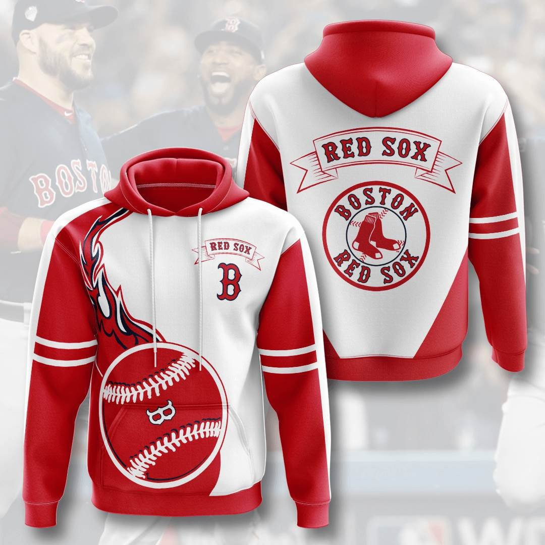 Sports Baseball Mlb Boston Red Sox Usa 408 Hoodie 3D