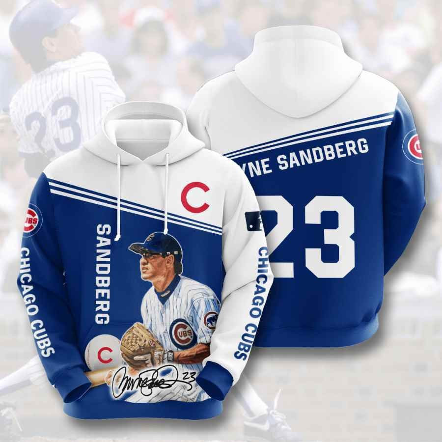Sports Baseball Mlb Chicago Cubs Ryne Sandberg Usa 726 Hoodie 3D
