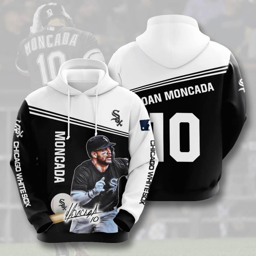 Sports Baseball Mlb Chicago White Sox Yoan Moncada Usa 728 Hoodie 3D Size S to 5XL