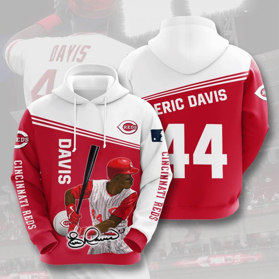 Sports Baseball Mlb Cincinnati Reds Eric Davis Usa 979 Hoodie 3D