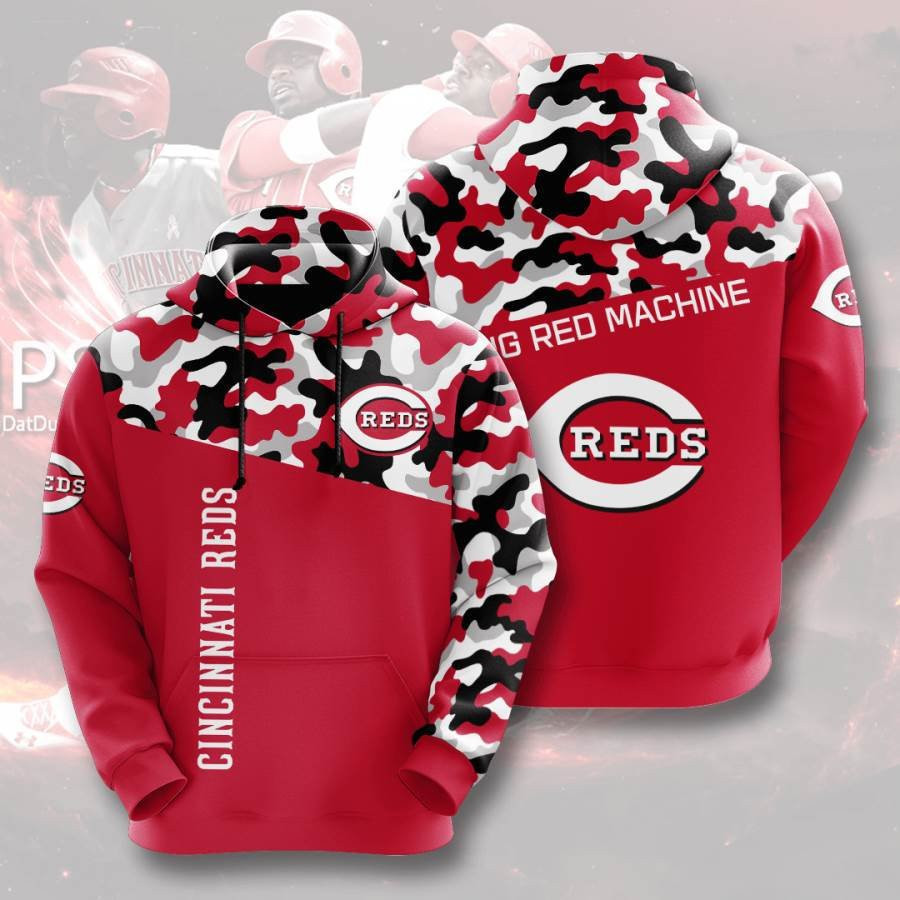 Sports Baseball Mlb Cincinnati Reds Usa 109 Hoodie 3D