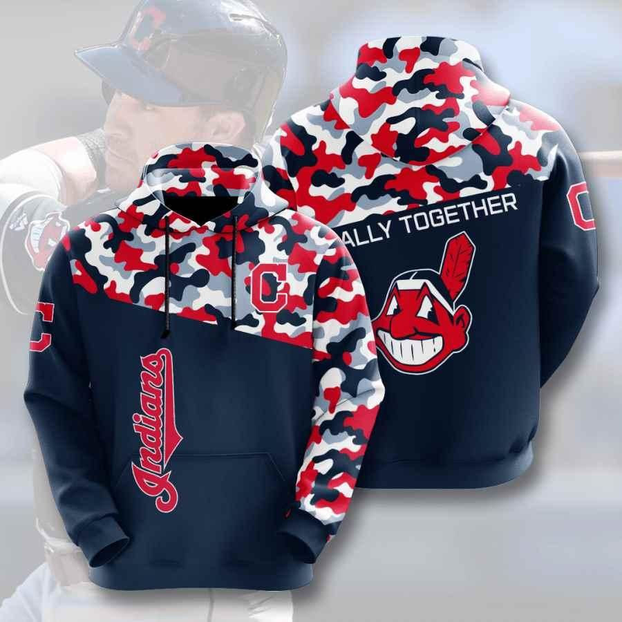 Sports Baseball Mlb Cleveland Indians Usa 115 Hoodie 3D Size S to 5XL