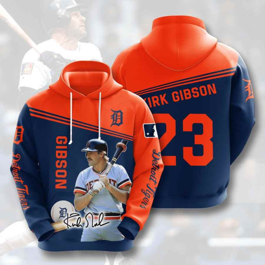 Sports Baseball Mlb Detroit Tigers Kirk Gibson Usa 748 Hoodie 3D