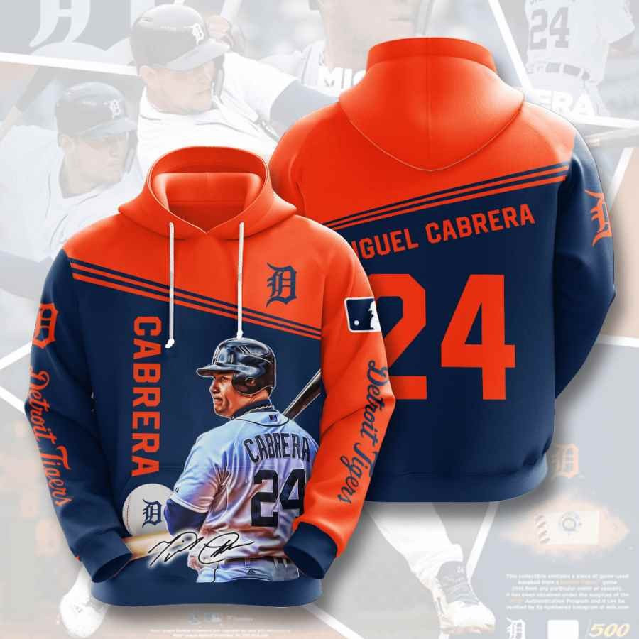 Sports Baseball Mlb Detroit Tigers Miguel Cabrera Usa 749 Hoodie 3D