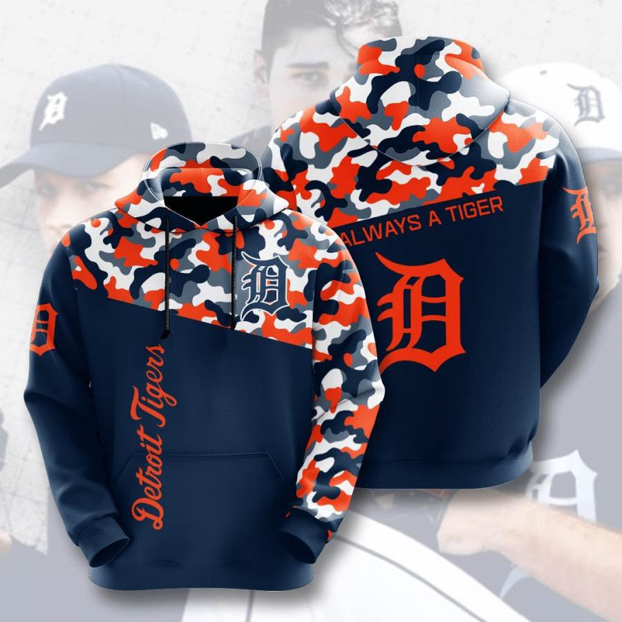 Sports Baseball Mlb Detroit Tigers Usa 143 Hoodie 3D