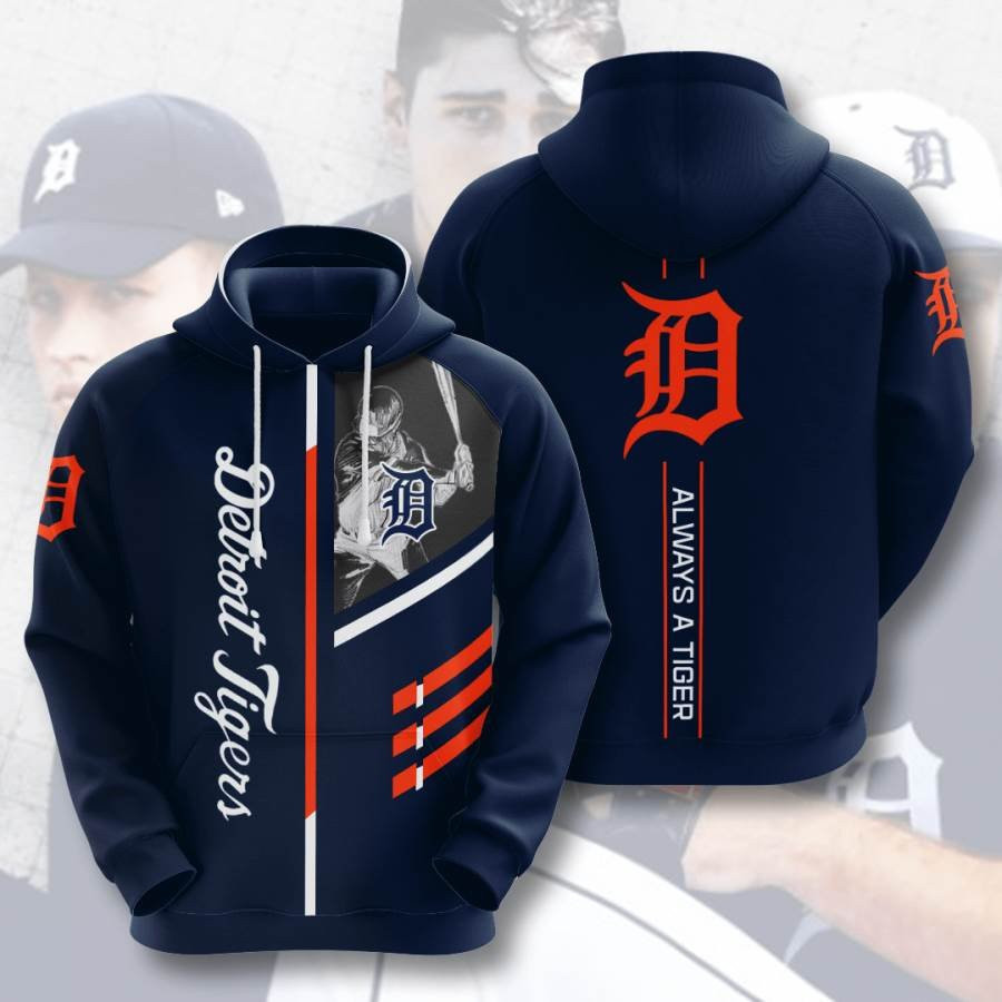 Sports Baseball Mlb Detroit Tigers Usa 144 Hoodie 3D