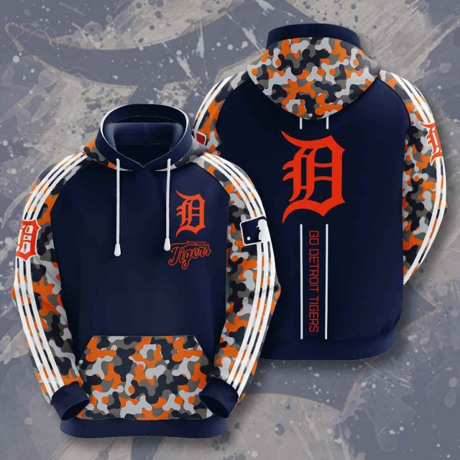 Sports Baseball Mlb Detroit Tigers Usa 485 Hoodie 3D