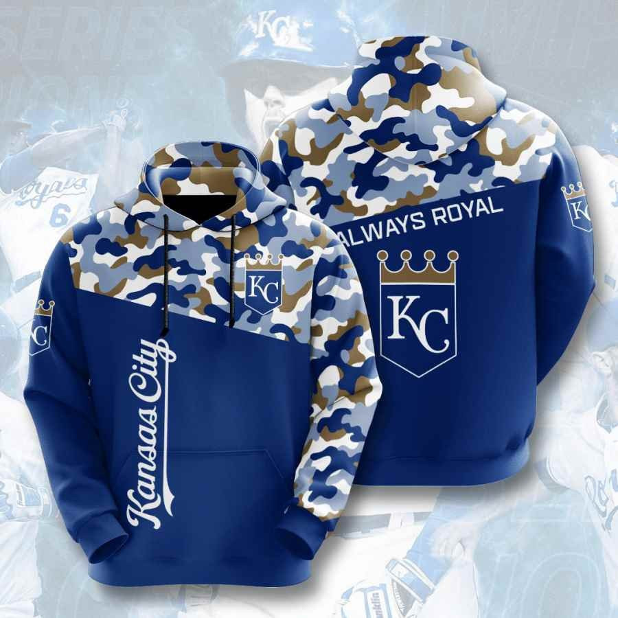 Sports Baseball Mlb Kansas City Royals Usa 185 Hoodie 3D