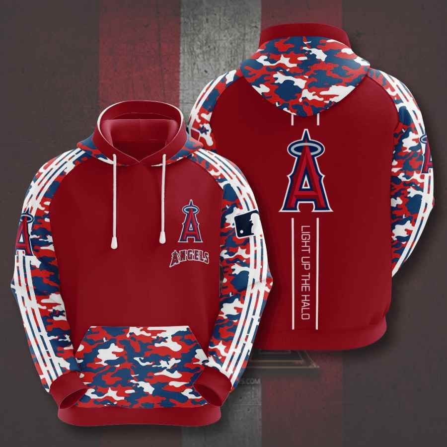 Sports Baseball Mlb Los Angeles Angels Usa 520 Hoodie 3D