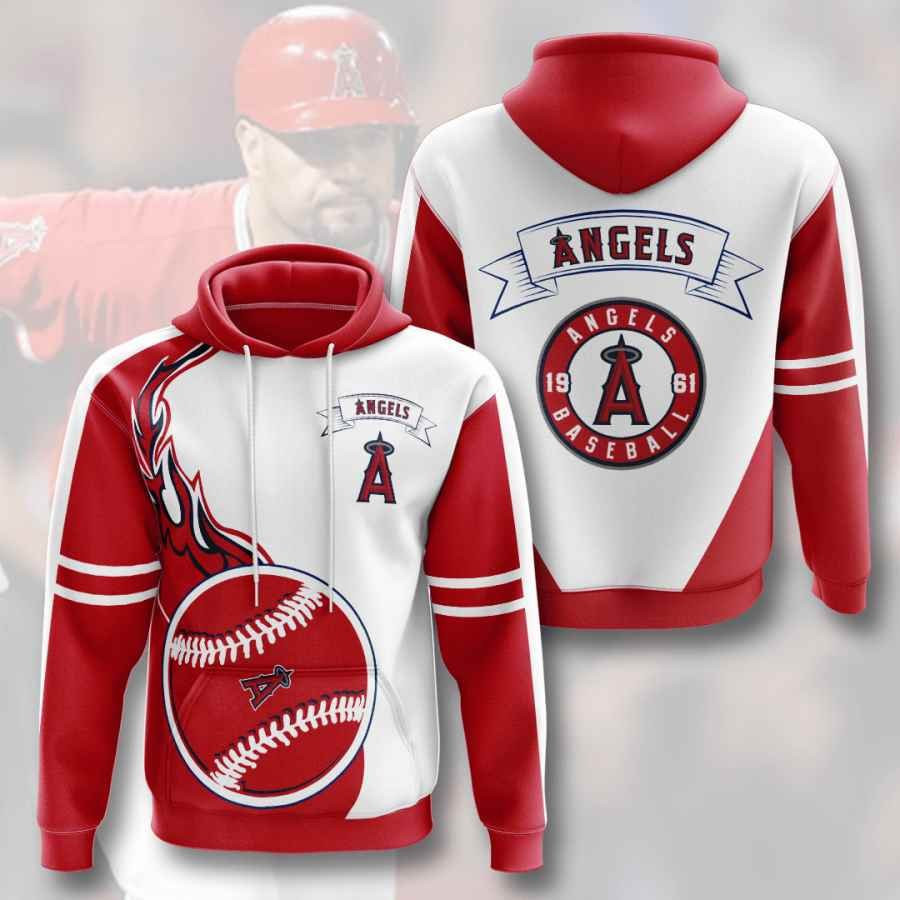 Sports Baseball Mlb Los Angeles Angels Usa 522 Hoodie 3D