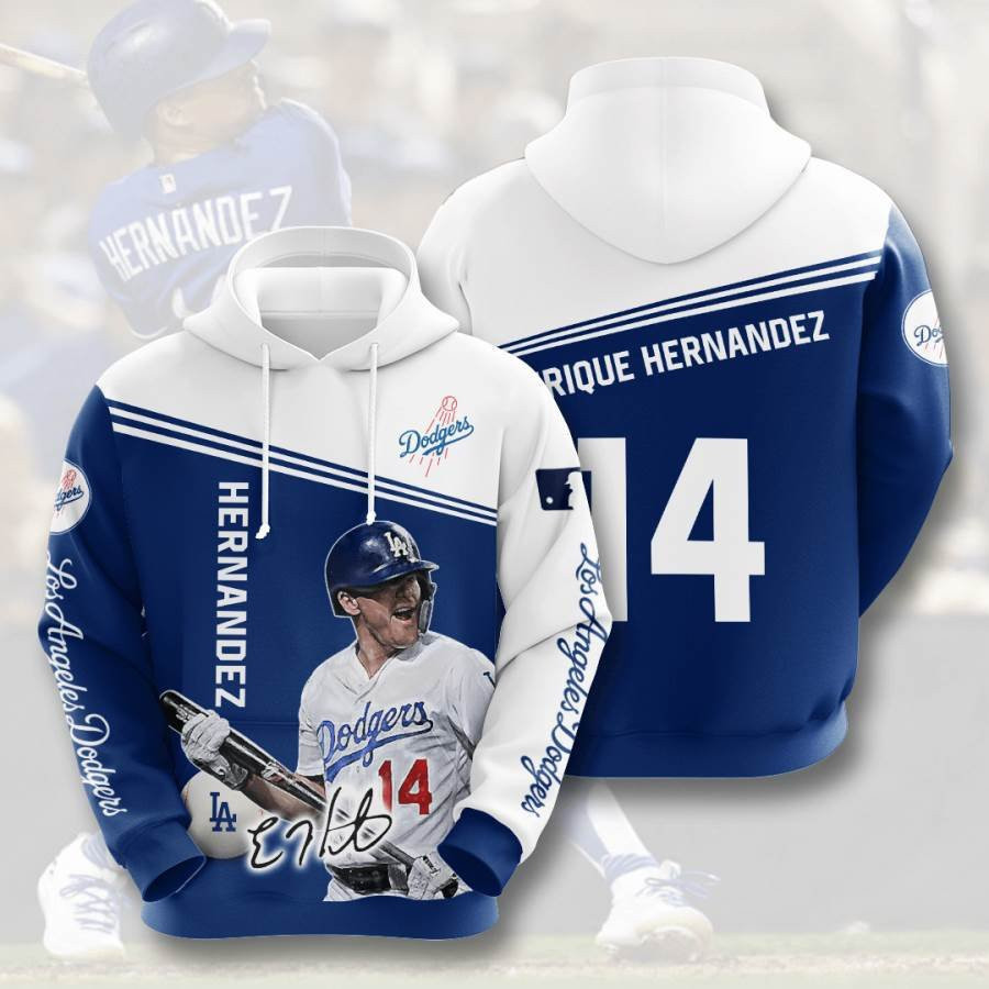 Sports Baseball Mlb Los Angeles Dodgers Enrique Hernandez Usa 797 Hoodie 3D