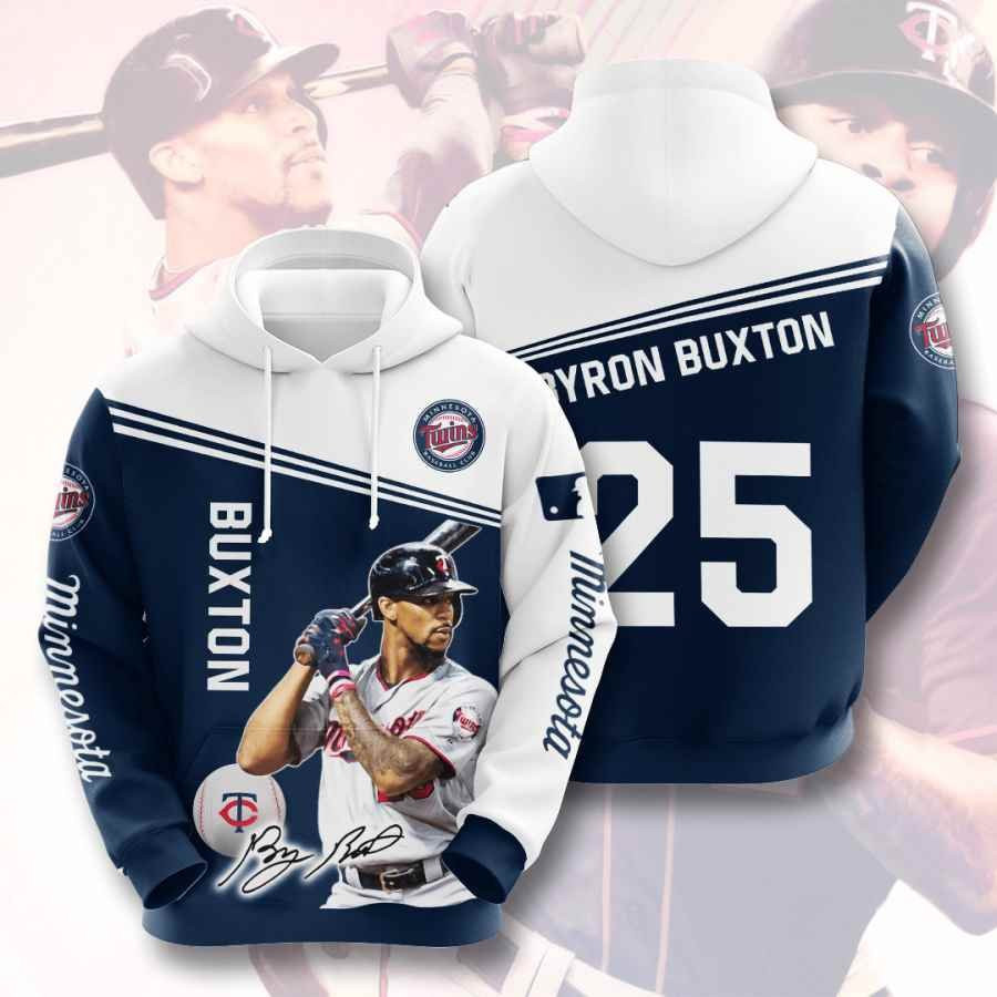 Sports Baseball Mlb Minnesota Twins Byron Buxton Usa 818 Hoodie 3D