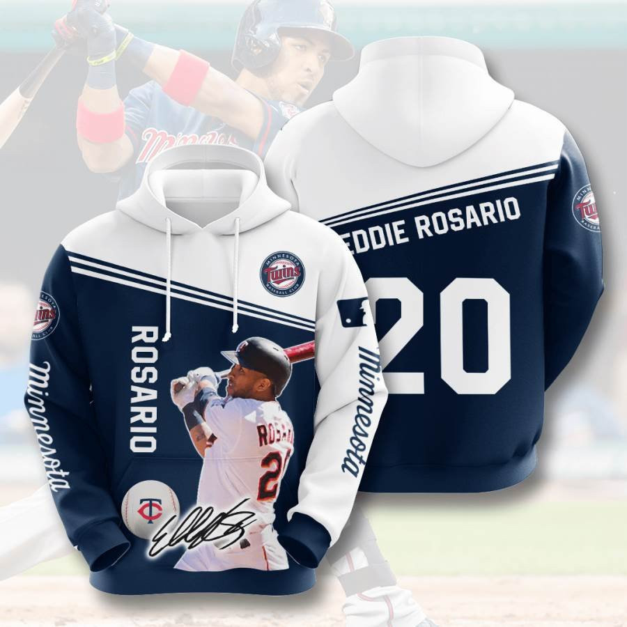 Sports Baseball Mlb Minnesota Twins Eddie Rosario Usa 819 Hoodie 3D