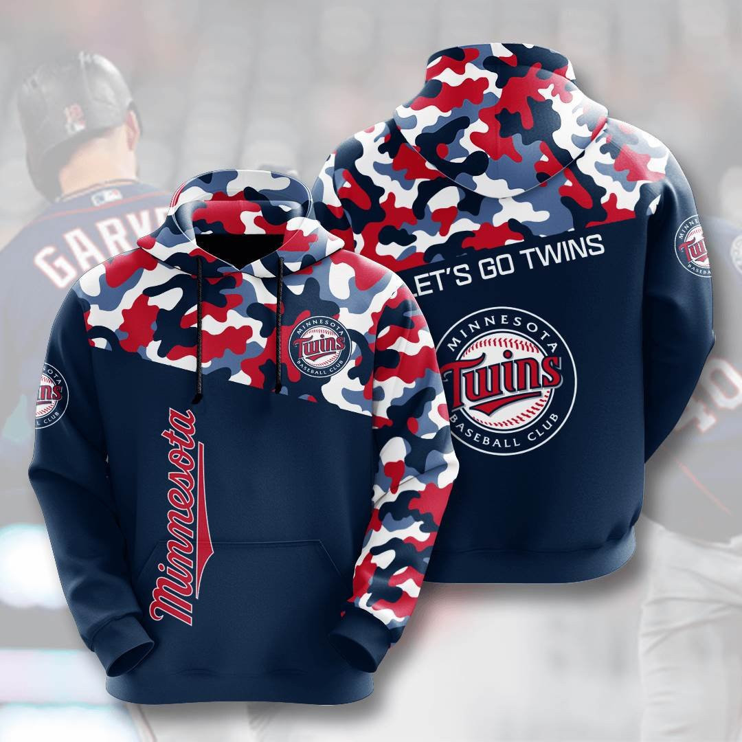 Sports Baseball Mlb Minnesota Twins Usa 213 Hoodie 3D