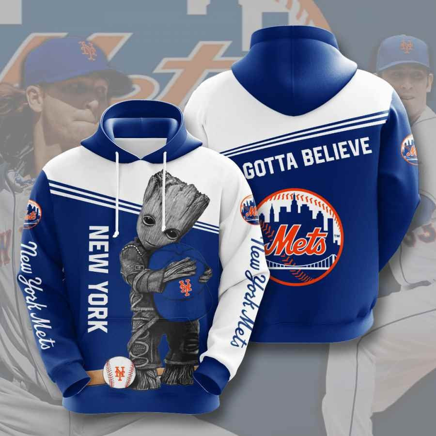 Sports Baseball Mlb New York Mets Usa 567 Hoodie 3D