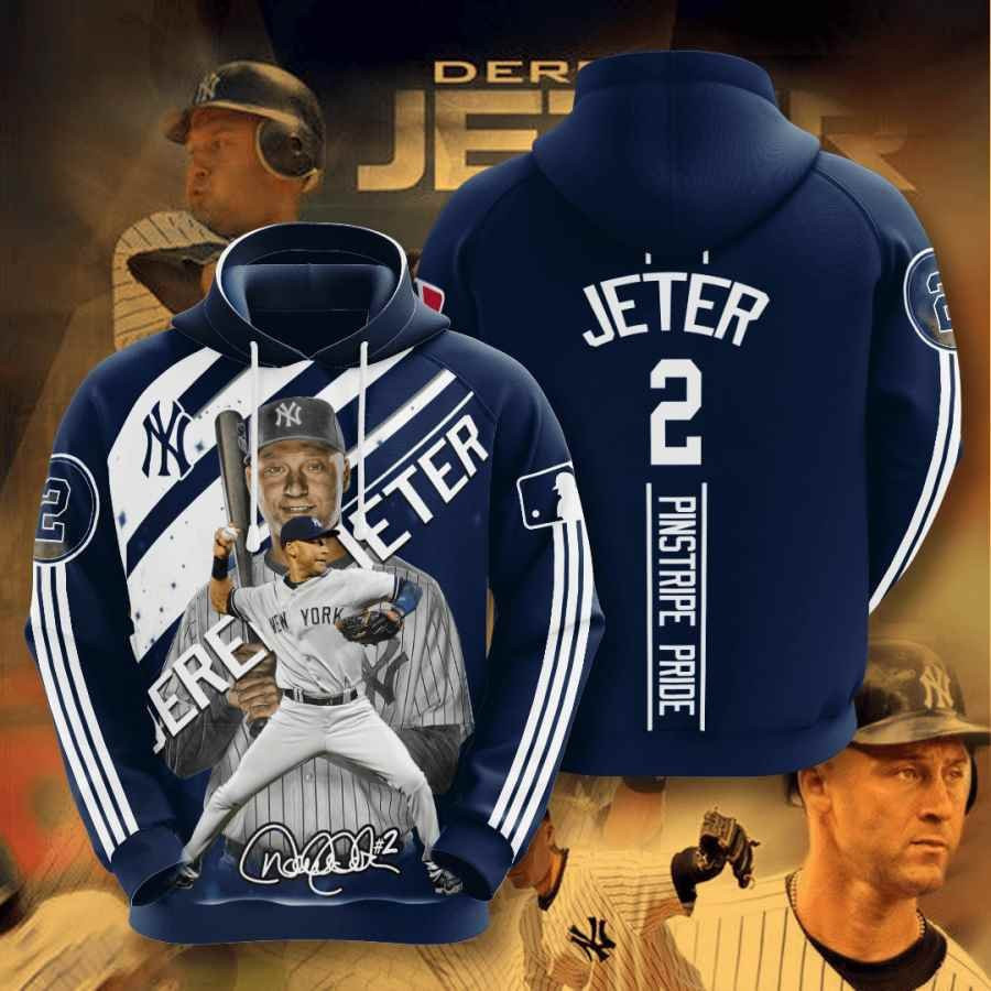 Sports Baseball Mlb New York Yankees Derek Jeter Usa 1016 Hoodie 3D