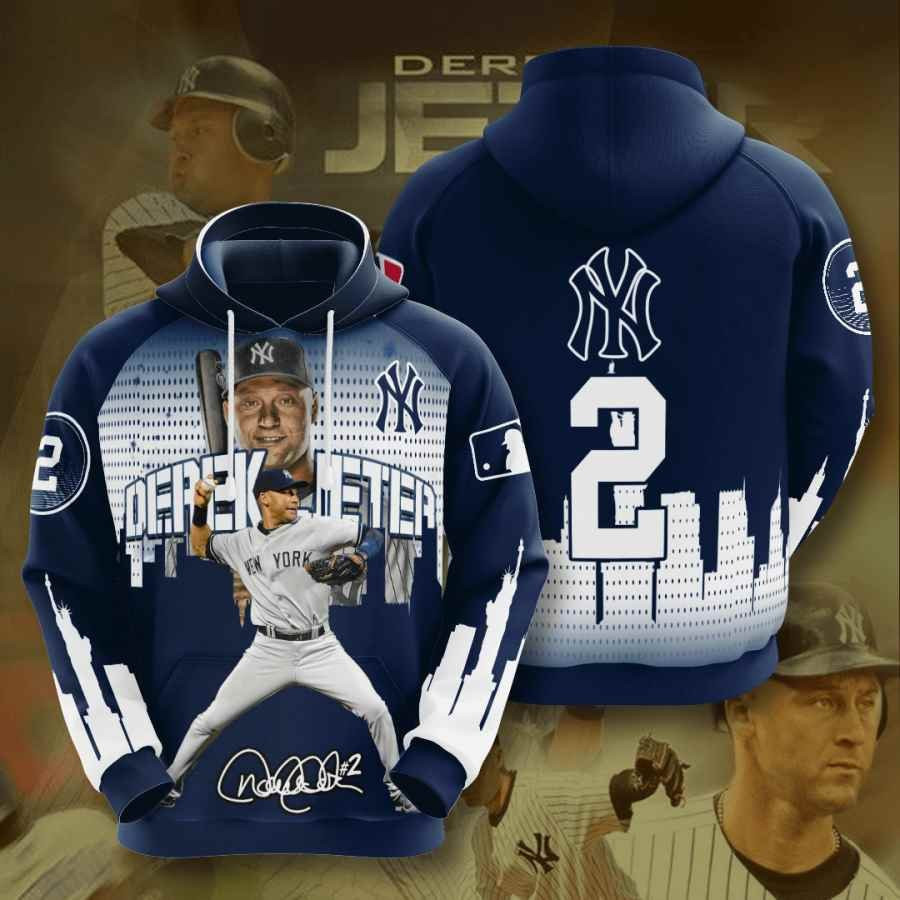 Sports Baseball Mlb New York Yankees Derek Jeter Usa 1017 Hoodie 3D