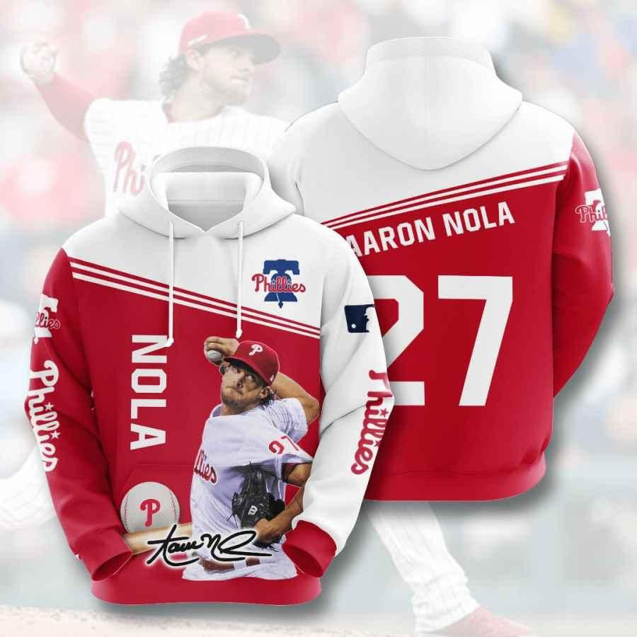 Sports Baseball Mlb Philadelphia Phillies Aaron Nola Usa 886 Hoodie 3D Size S to 5XL