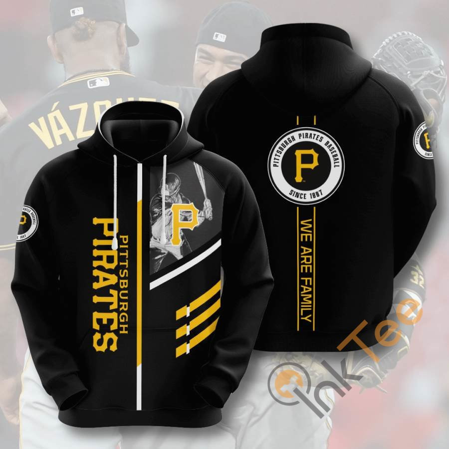 Sports Baseball Mlb Pittsburgh Pirates Usa 280 Hoodie 3D