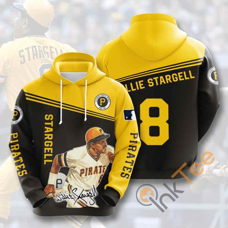 Sports Baseball Mlb Pittsburgh Pirates Willie Stargell Usa 875 Hoodie 3D