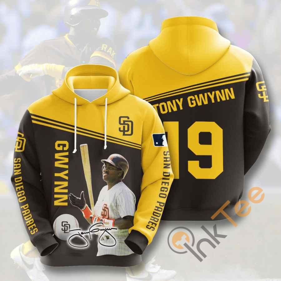 Sports Baseball Mlb San Diego Padres Tony Gwynn Usa 892 Hoodie 3D Size S to 5XL