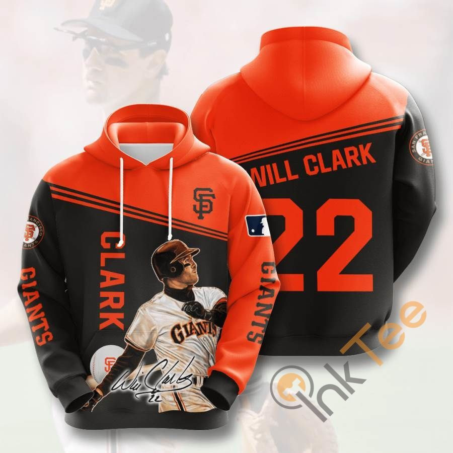 Sports Baseball Mlb San Francisco Giants Will Clark Usa 1218 Hoodie 3D