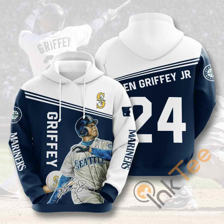 Sports Baseball Mlb Seattle Mariners Ken Griffey Jr Usa 1222 Hoodie 3D