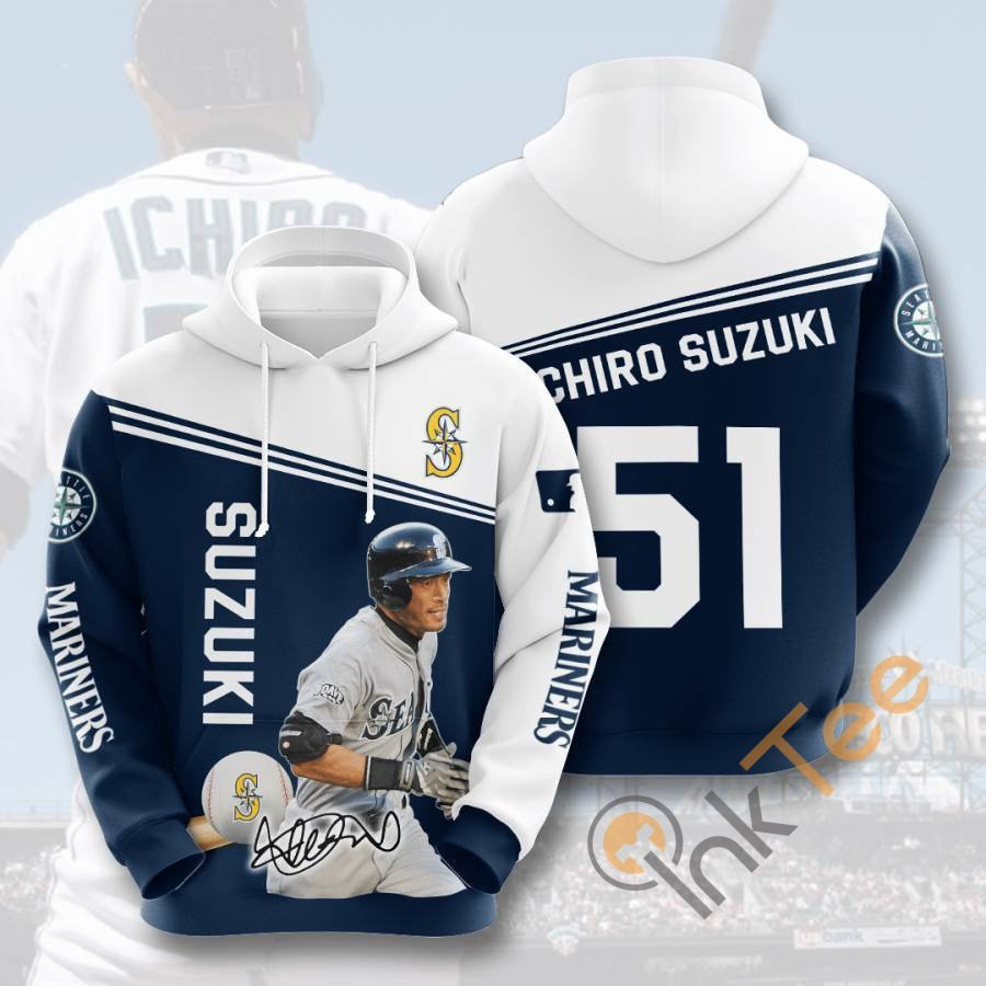 Sports Baseball Mlb Seattle Mariners Suzuki Ichir Usa 1221 Hoodie 3D
