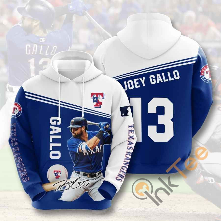 Sports Baseball Mlb Texas Rangers Joey Gallo Usa 1243 Hoodie 3D
