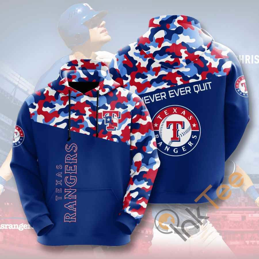 Sports Baseball Mlb Texas Rangers Usa 672 Hoodie 3D