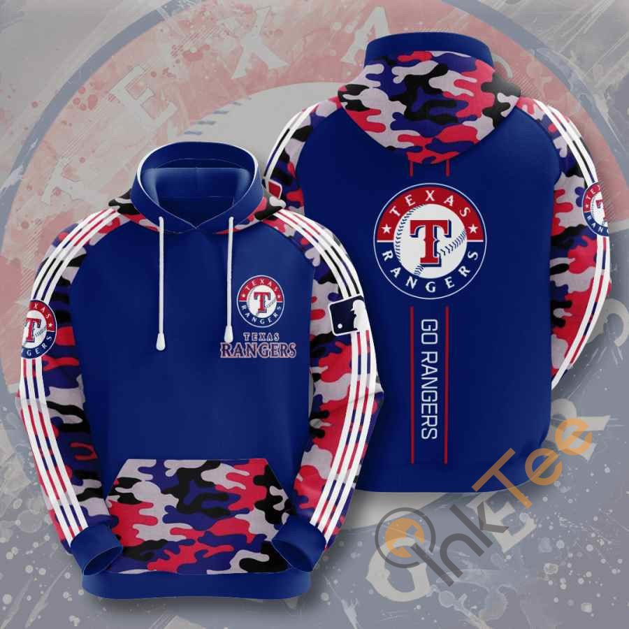 Sports Baseball Mlb Texas Rangers Usa 673 Hoodie 3D