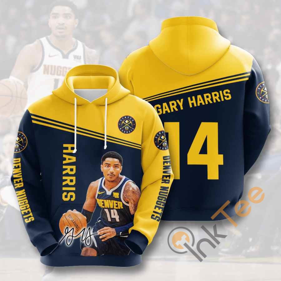 Sports Basketball Nba Denver Nuggets Gary Harris Usa 1010 Hoodie 3D