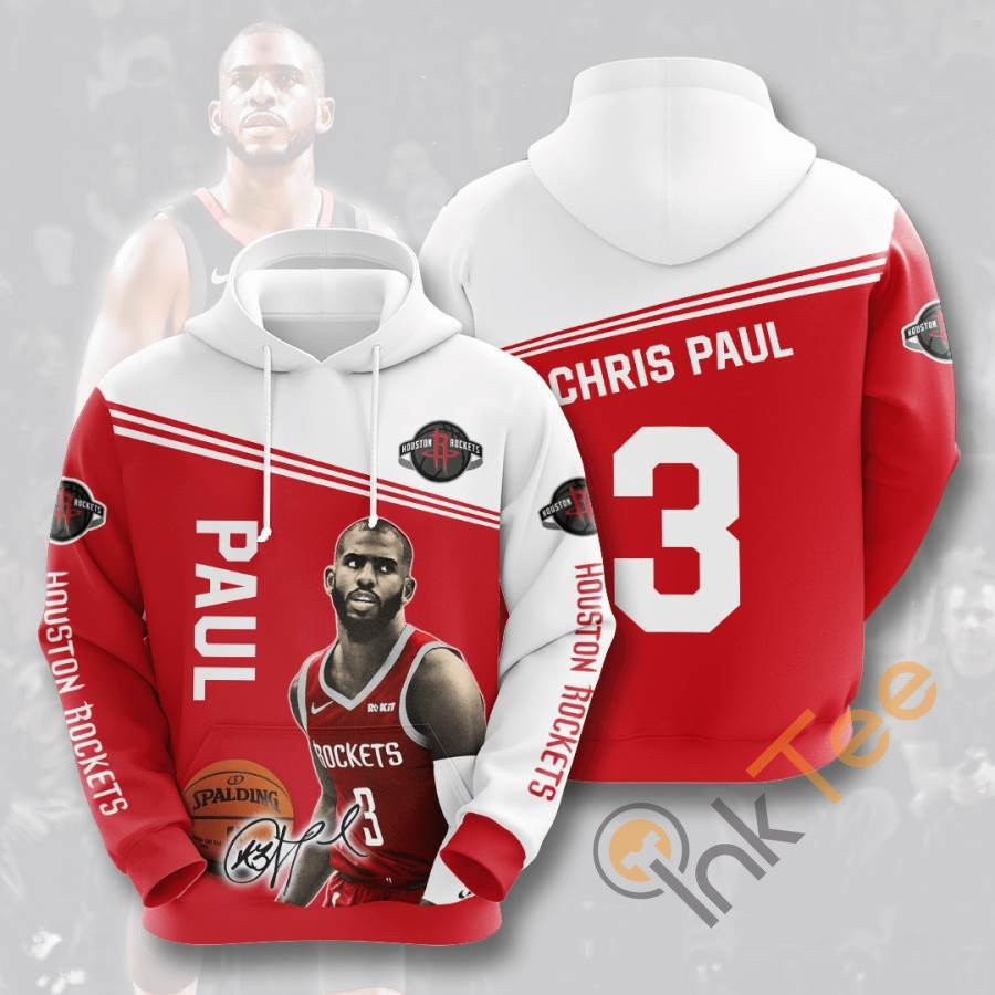 Sports Basketball Nba Houston Rockets Chris Paul Usa 1046 Hoodie 3D