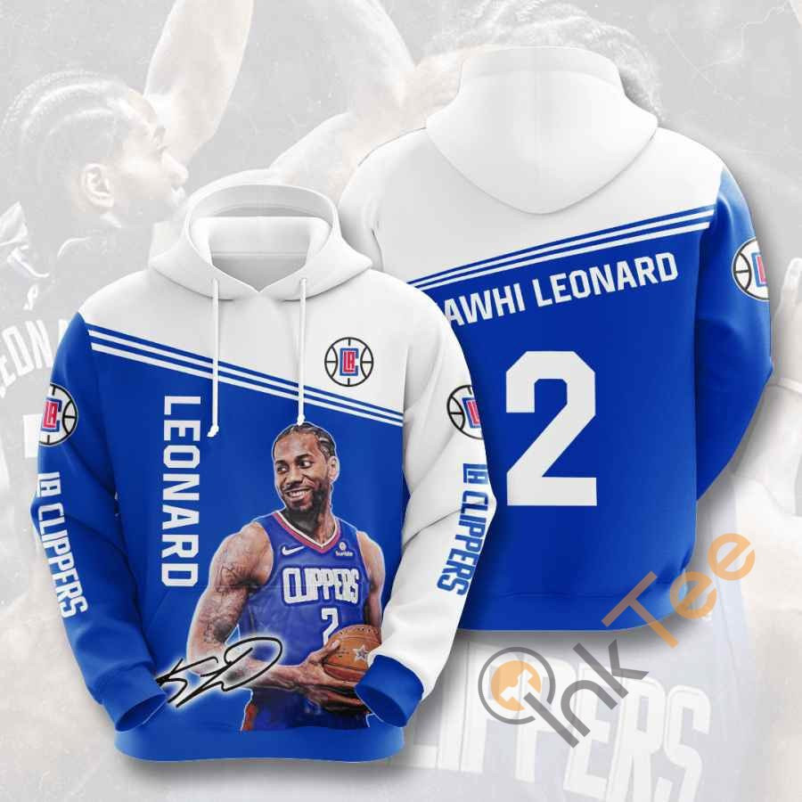 Sports Basketball Nba Los Angeles Clippers Kawhi Leonard Usa 1089 Hoodie 3D