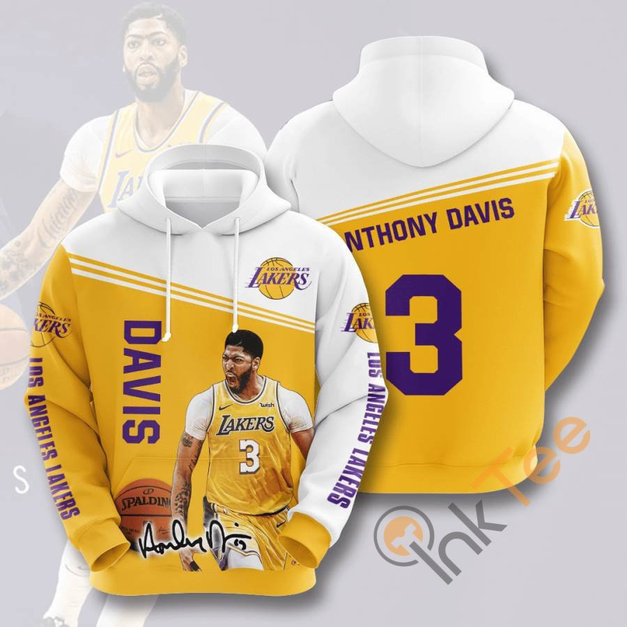 Sports Basketball Nba Los Angeles Lakers Anthony Davis Usa 1096 Hoodie 3D