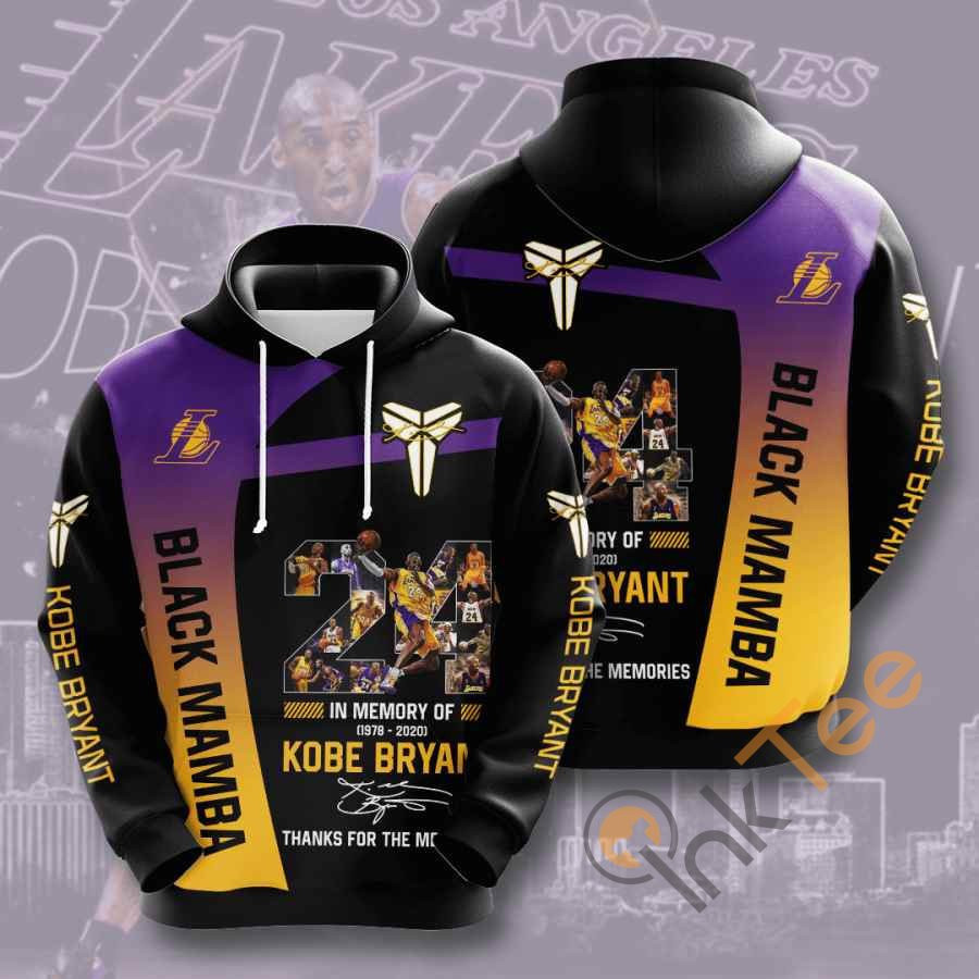 Sports Basketball Nba Los Angeles Lakers Kobe Bryant Usa 1388 Hoodie 3D