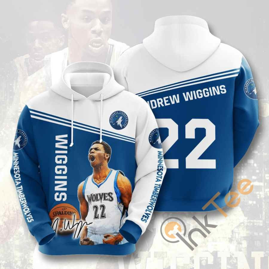 Sports Basketball Nba Minnesota Timberwolves Andrew Wiggins Usa 1119 Hoodie 3D