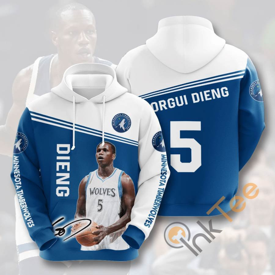 Sports Basketball Nba Minnesota Timberwolves Gorgui Dieng Usa 1120 Hoodie 3D