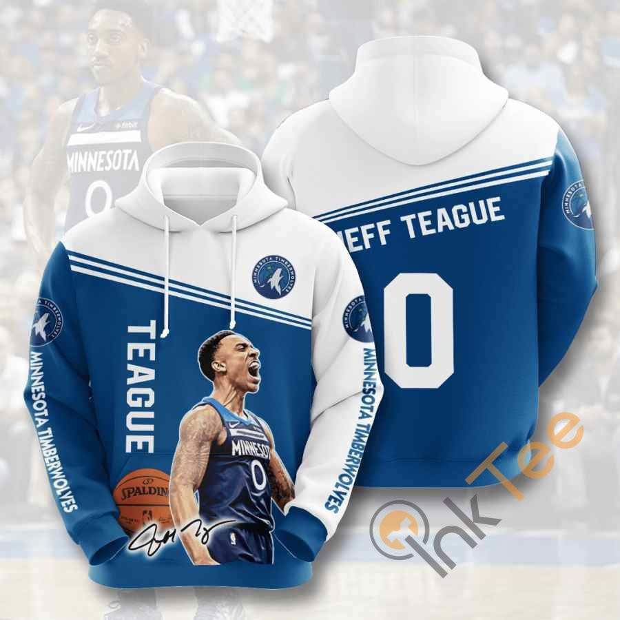 Sports Basketball Nba Minnesota Timberwolves Jeff Teague Usa 1121 Hoodie 3D