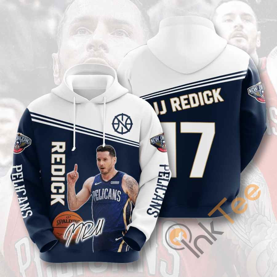 Sports Basketball Nba New Orleans Pelicans Jj Redick Usa 1141 Hoodie 3D