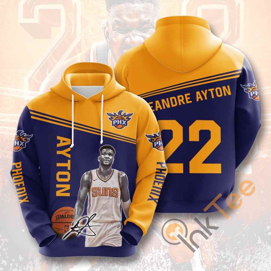 Sports Basketball Nba Phoenix Suns Deandre Ayton Usa 1195 Hoodie 3D