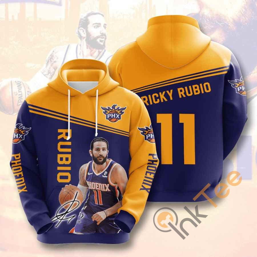 Sports Basketball Nba Phoenix Suns Ricky Rubio Usa 1199 Hoodie 3D