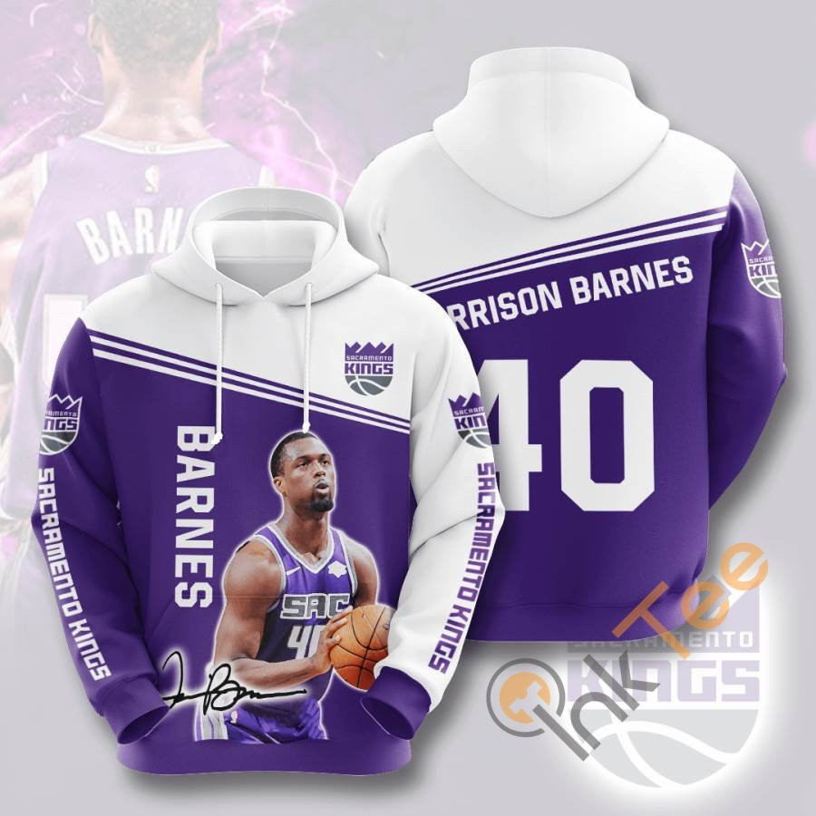 Sports Basketball Nba Sacramento Kings Harrison Barnes Usa 1205 Hoodie 3D