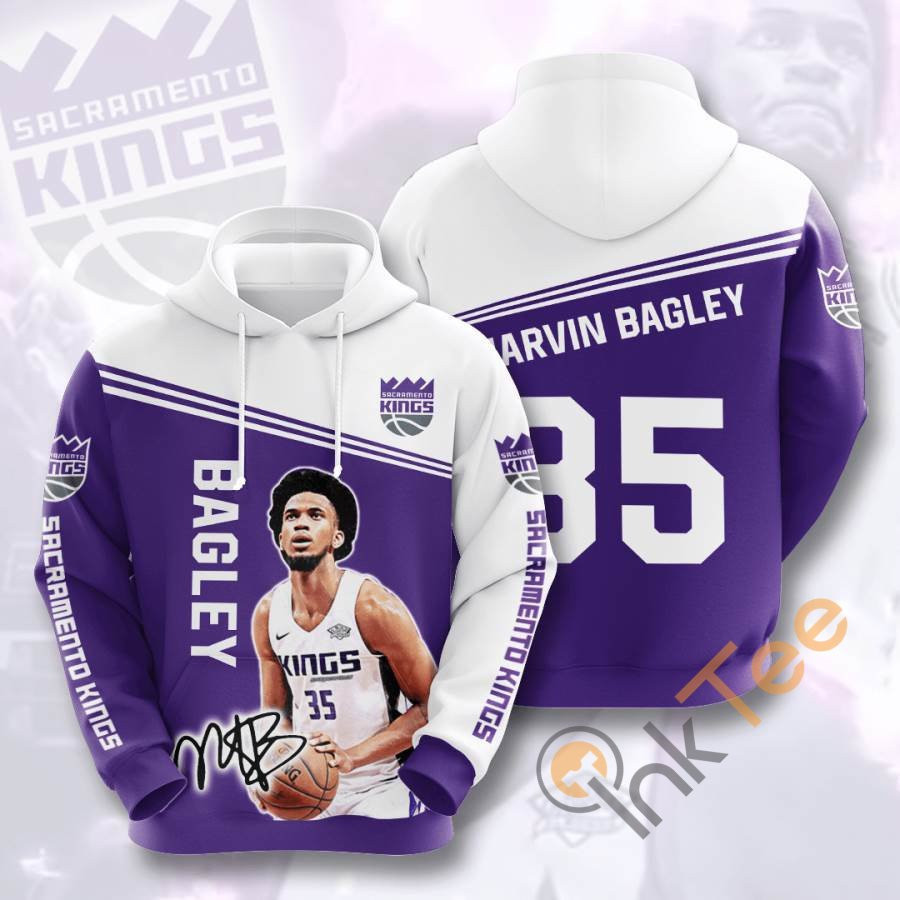 Sports Basketball Nba Sacramento Kings Marvin Bagley Iii Usa 1206 Hoodie 3D