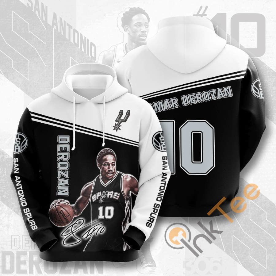 Sports Basketball Nba San Antonio Spurs Demar Derozan Usa 1207 Hoodie 3D