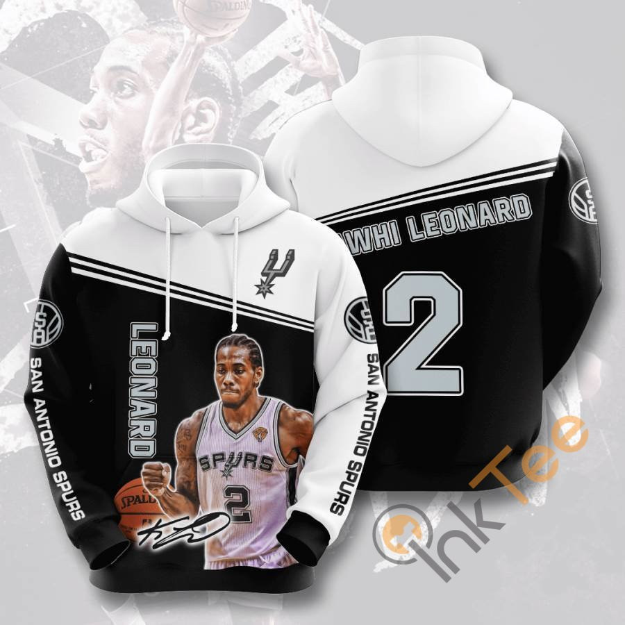 Sports Basketball Nba San Antonio Spurs Kawhi Leonard Usa 1208 Hoodie 3D
