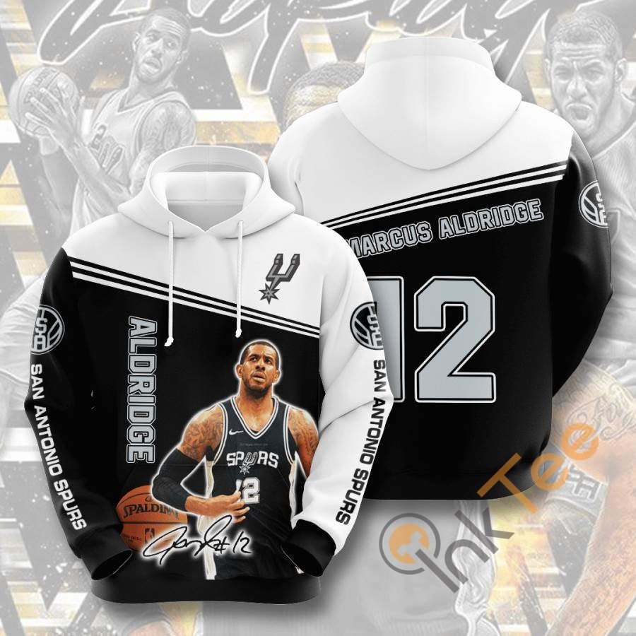Sports Basketball Nba San Antonio Spurs Lamarcus Aldridge Usa 1209 Hoodie 3D