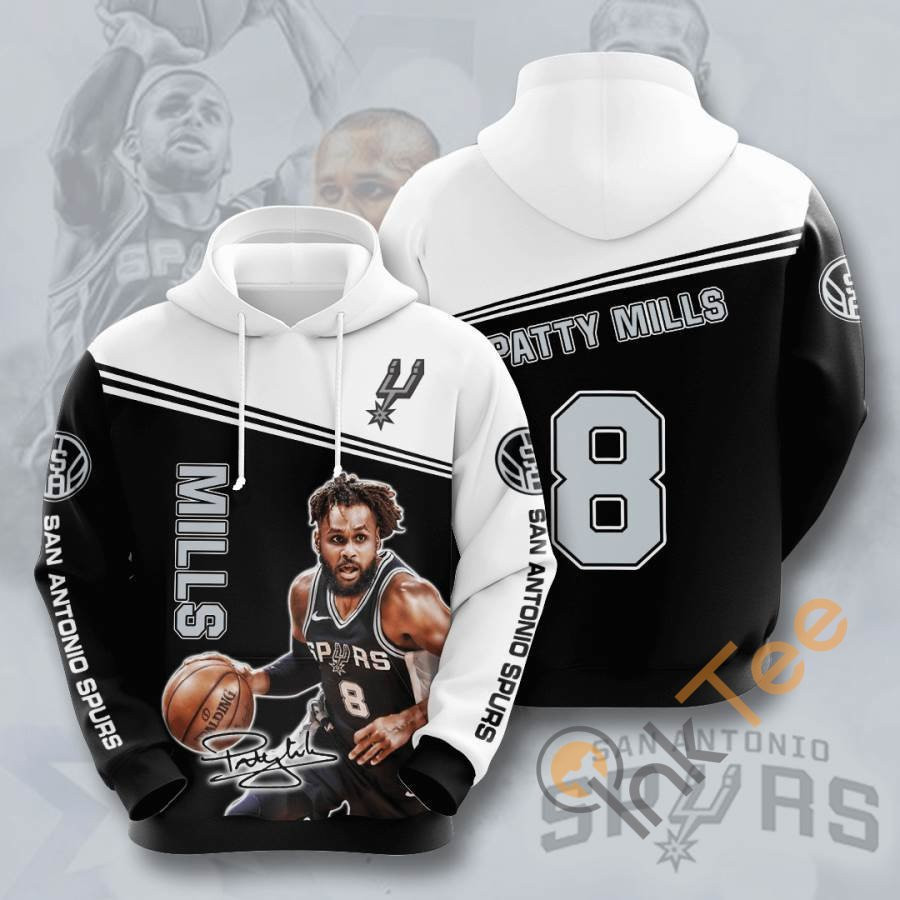Sports Basketball Nba San Antonio Spurs Patty Mills Usa 1211 Hoodie 3D