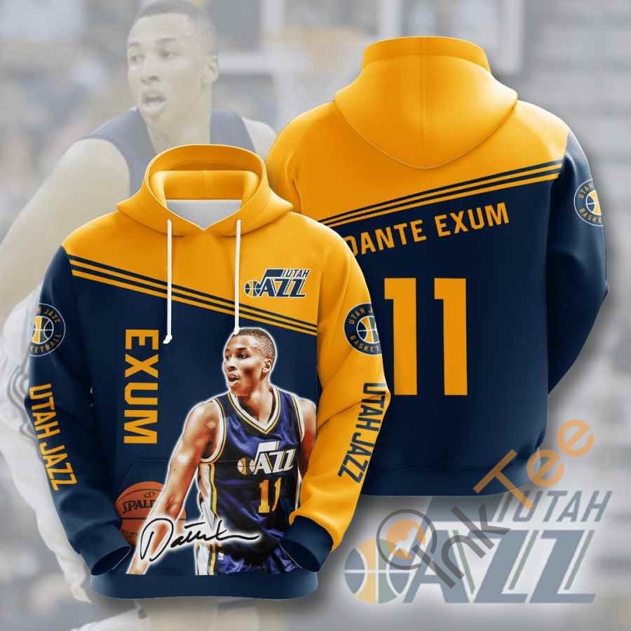 Sports Basketball Nba Utah Jazz Dante Exum Usa 1253 Hoodie 3D