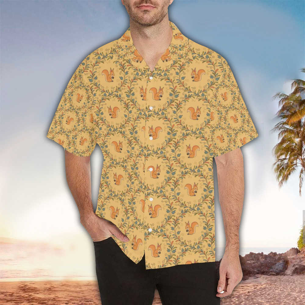 Squirrel Hawaiian Shirt Perfect Gift Ideas For Squirrel Lover Shirt For Men and Women